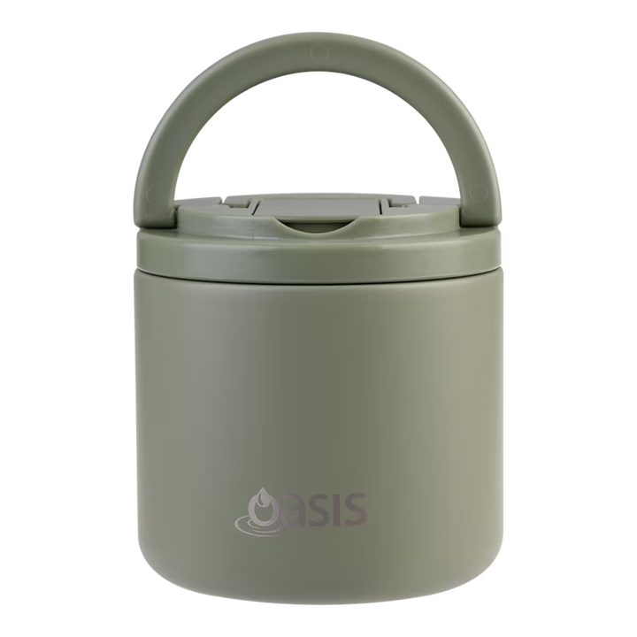 Oasis Insulated Food Flask: Olive Green