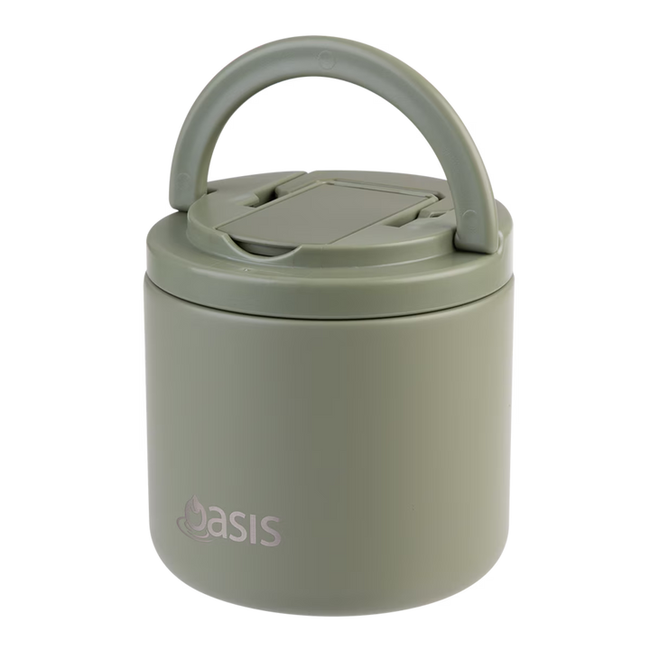 Oasis Insulated Food Flask: Olive Green