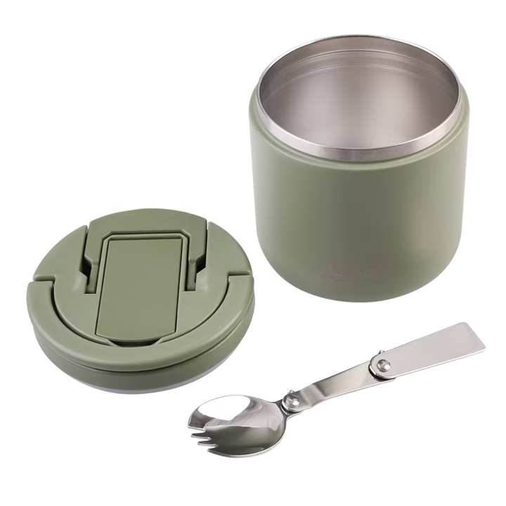 Oasis Insulated Food Flask: Olive Green