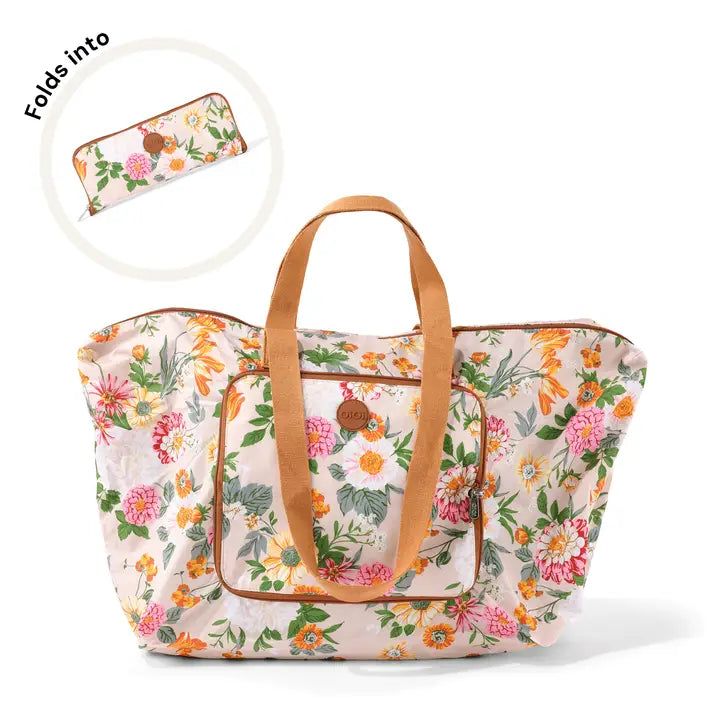 Oioi Fold Up Tote: Garden Party