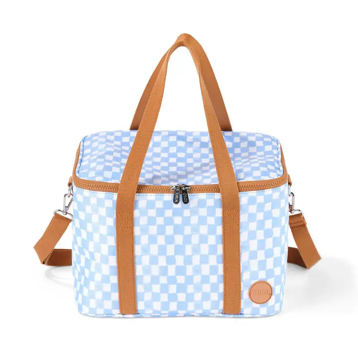 Oioi Maxi Insulated Lunch Bag: Blue Check