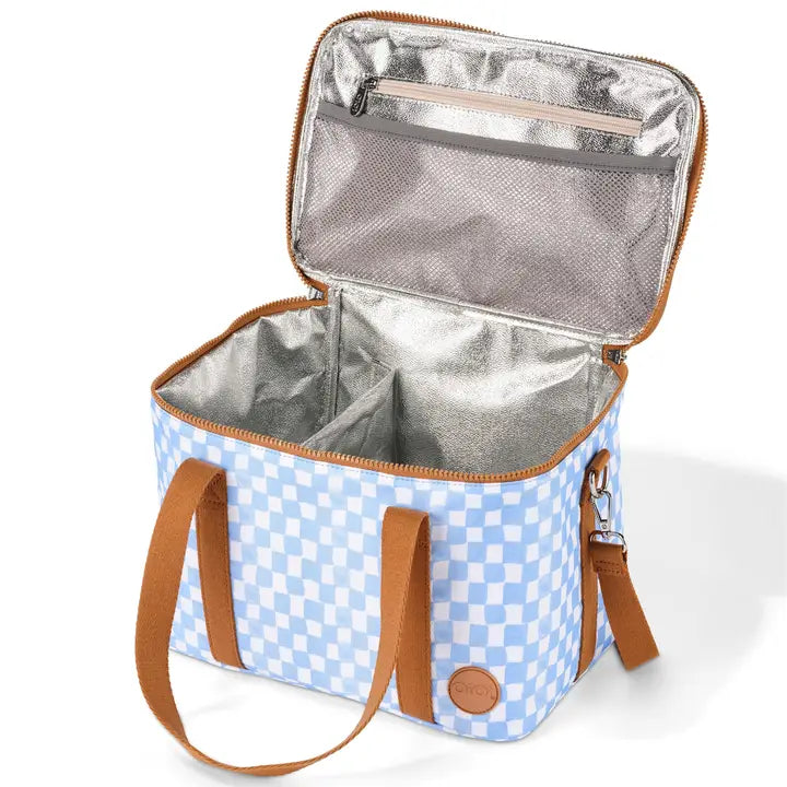 Oioi Maxi Insulated Lunch Bag: Blue Check