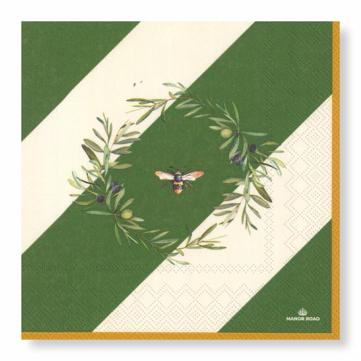 Olive & Bee Lunch Napkins