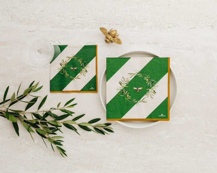 Olive & Bee Lunch Napkins