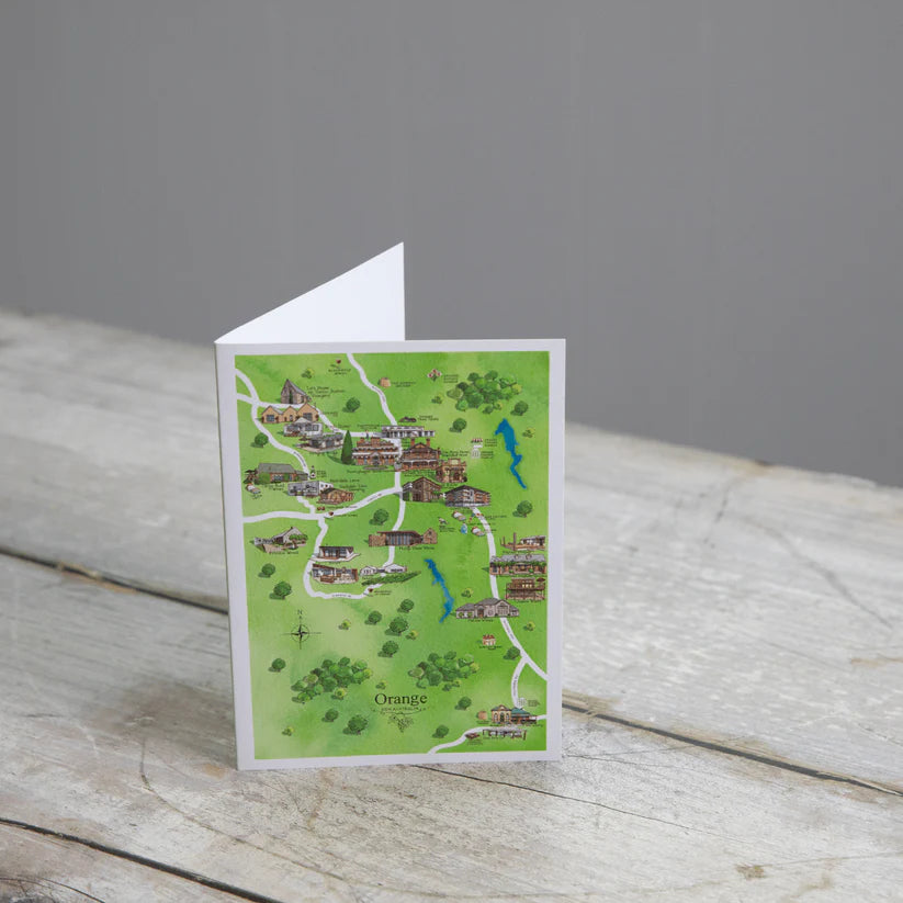 Orange Wine Region Greeting Card