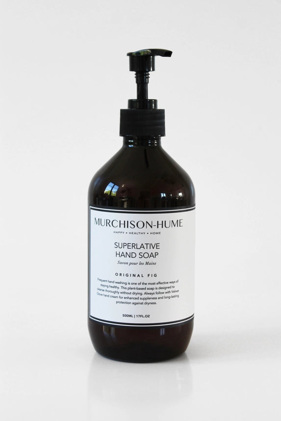 Murchison-Hume hand soap bottle with pump on a white background