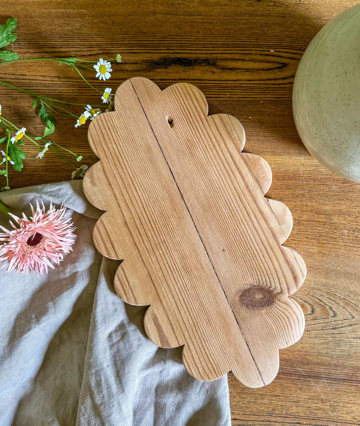 Oval Scallop Serving Board