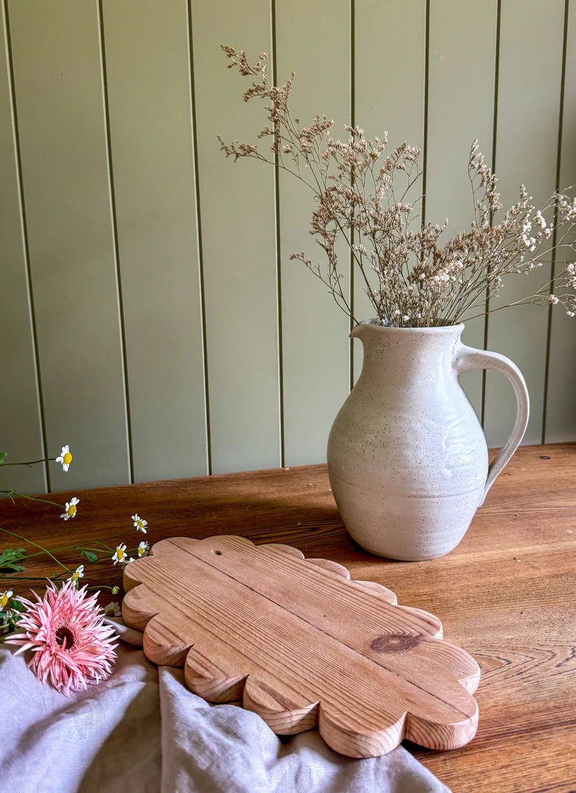 Oval Scallop Serving Board