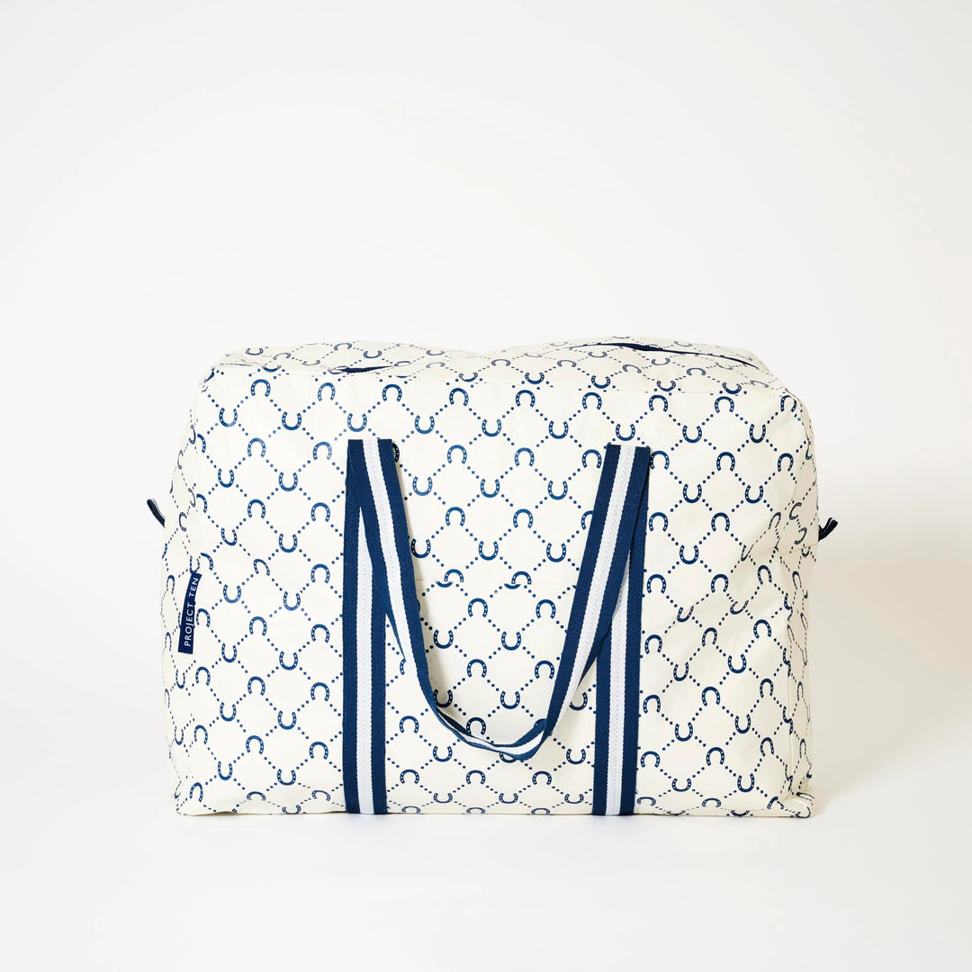 Overnight Bag: Navy Horseshoe