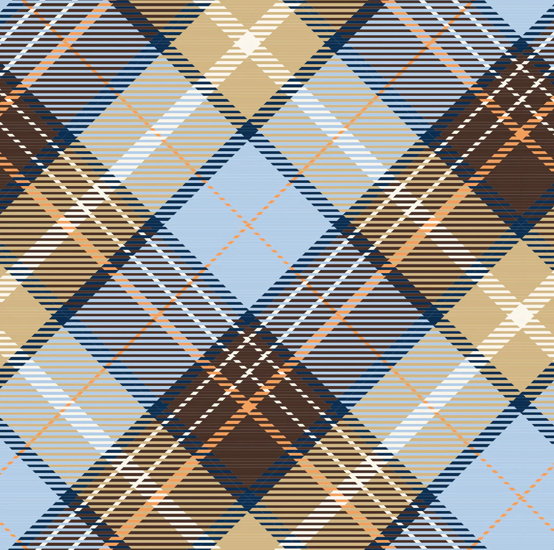 Medium Insulated Tote: Country Plaid