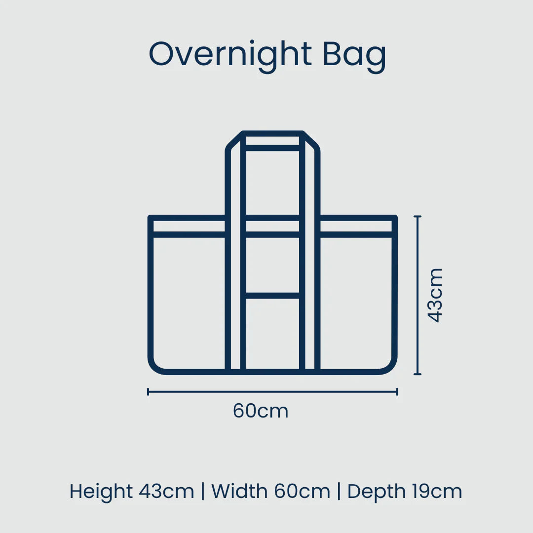 Overnight Bag: Navy Horseshoe