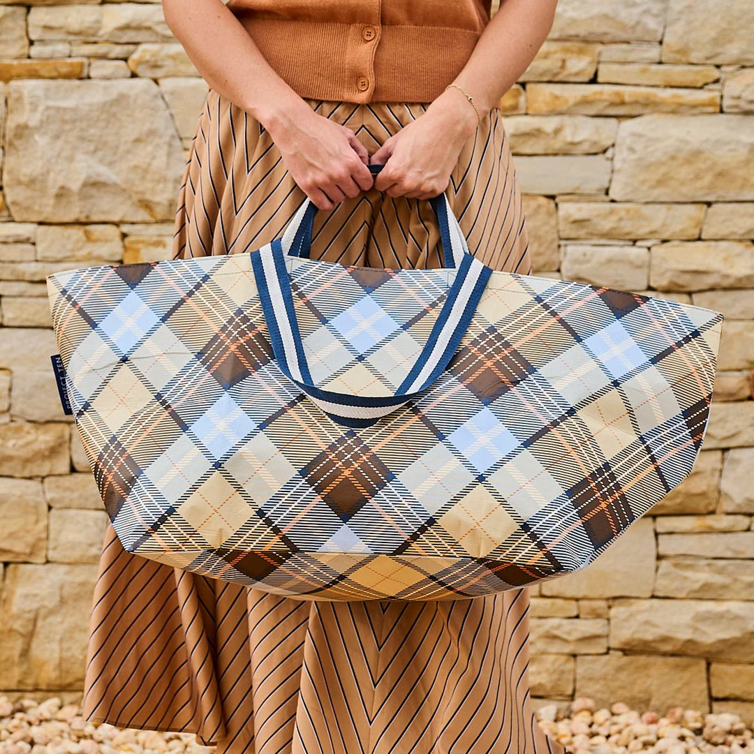 Oversized Tote: Country Plaid