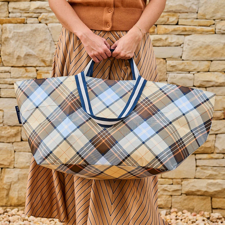 Oversized Tote: Country Plaid