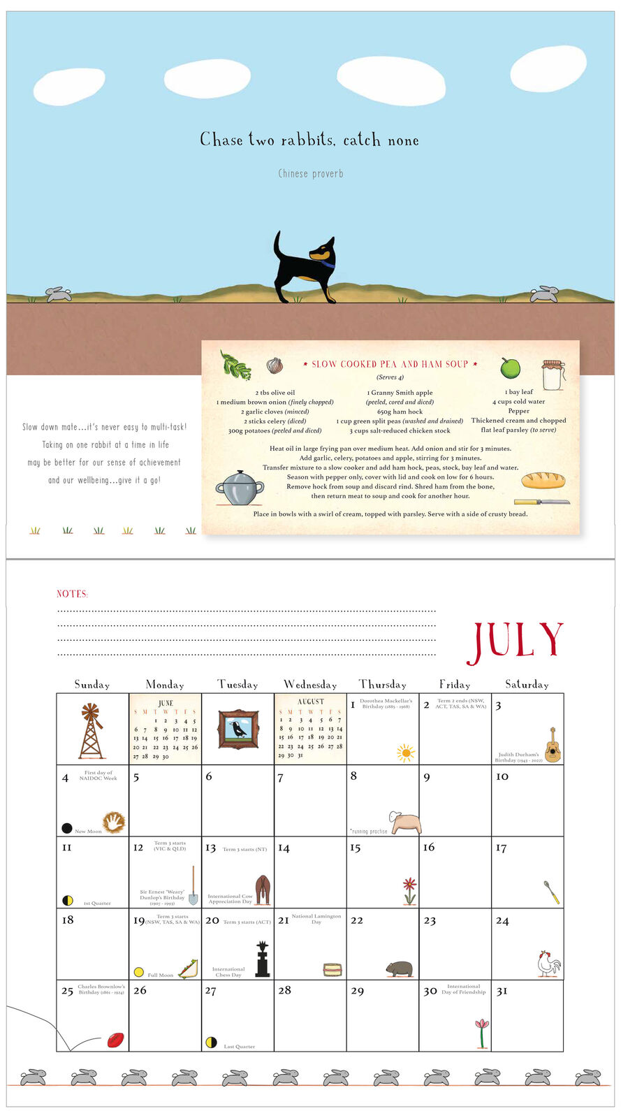 Red Tractor Calendar 2027