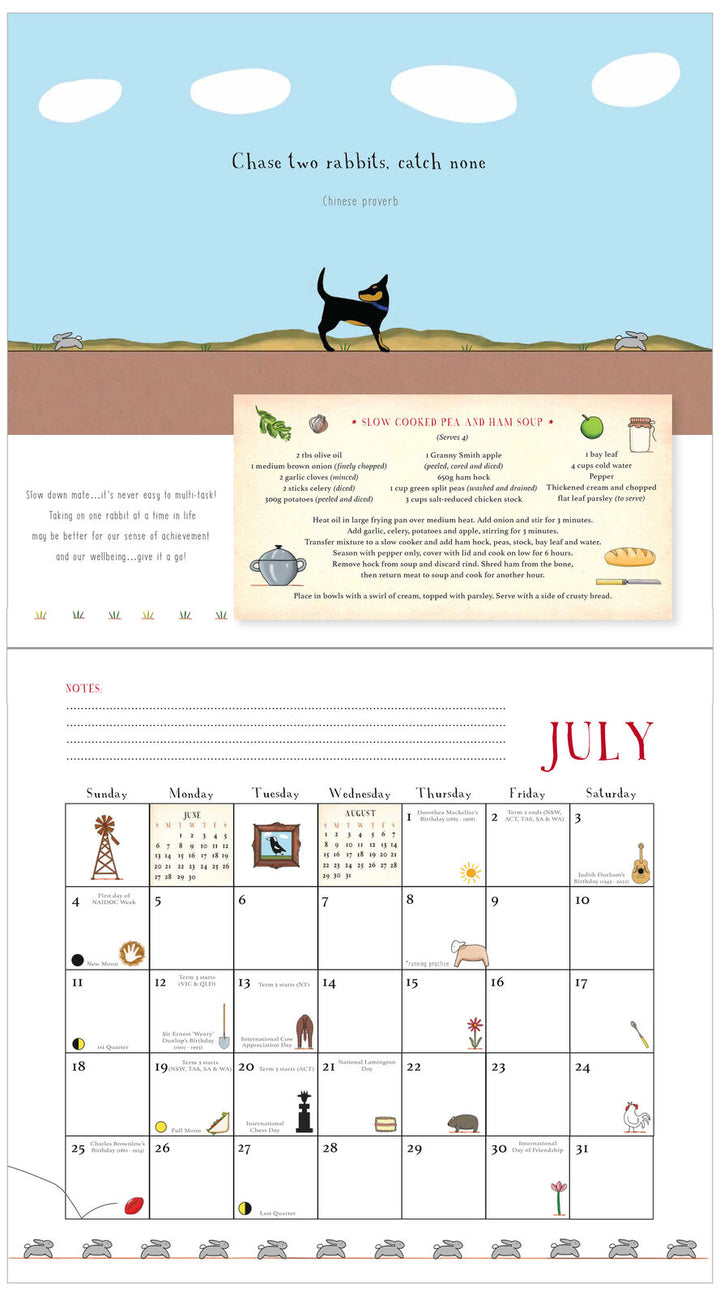Red Tractor Calendar 2027