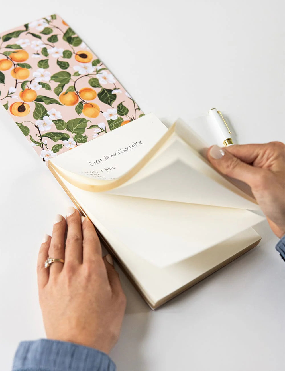 Bespoke Peaches Notepad Jotter