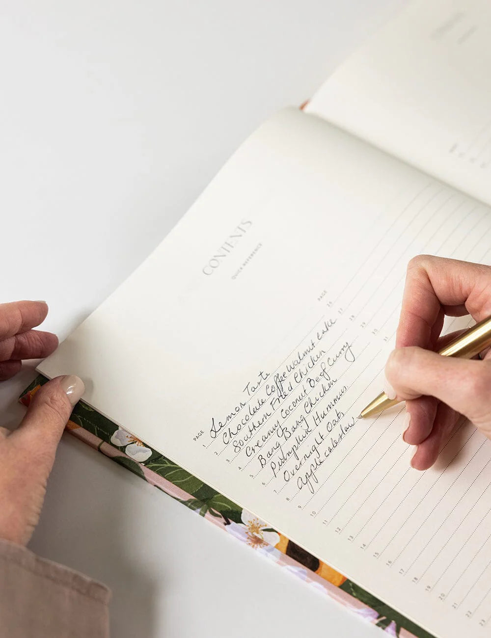 Bespoke Peaches Heirloom Recipe Book Journal