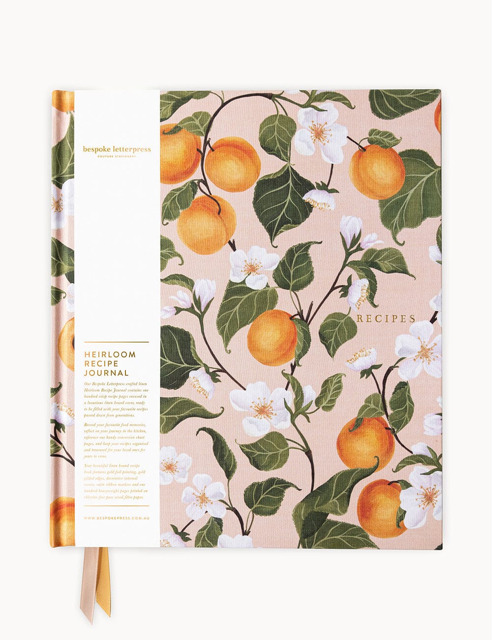Bespoke Peaches Heirloom Recipe Book Journal