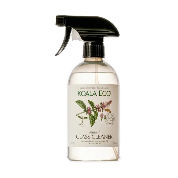 Koala Eco natural glass cleaner bottle on a white background