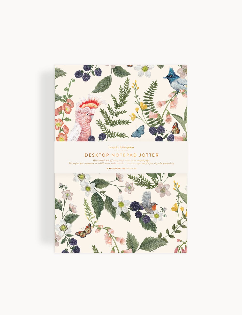 Bespoke Pink Cockatoo Notepad Jotter