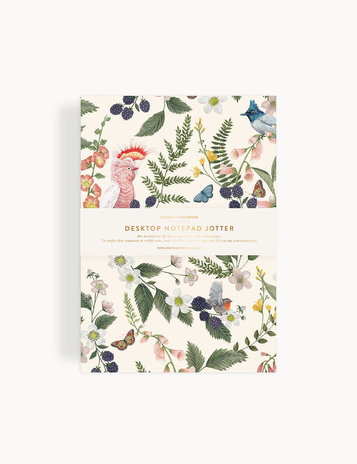 Bespoke Pink Cockatoo Notepad Jotter
