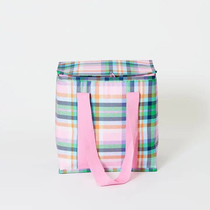 Insulated Tote: Plaid