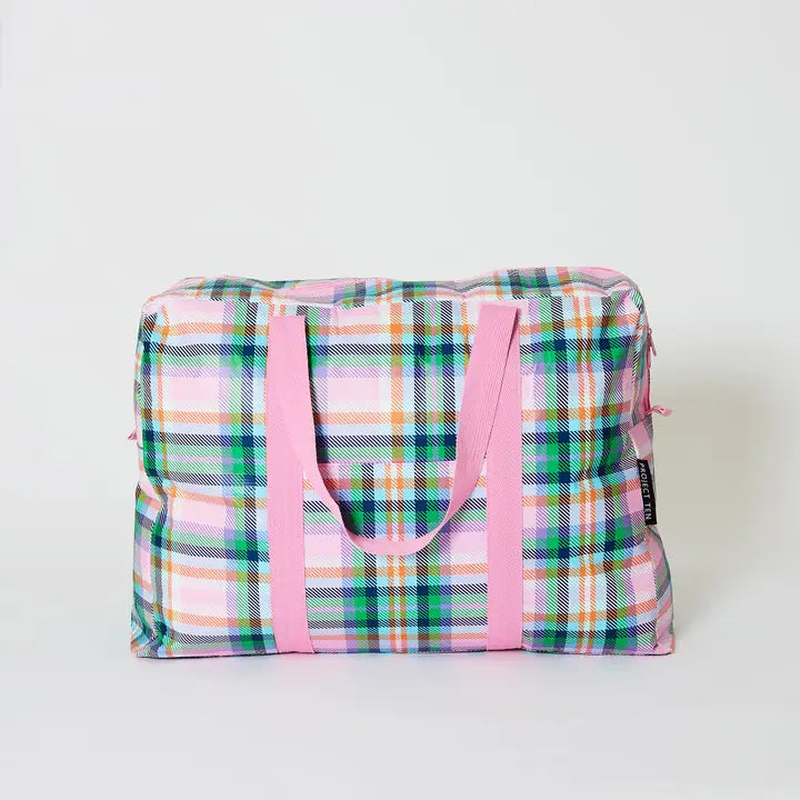 Overnight Bag: Plaid