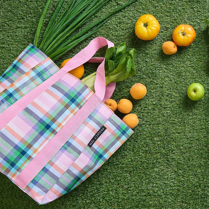 Shopper Tote: Plaid