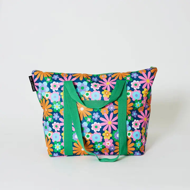 Zip Medium Tote: Pop Floral