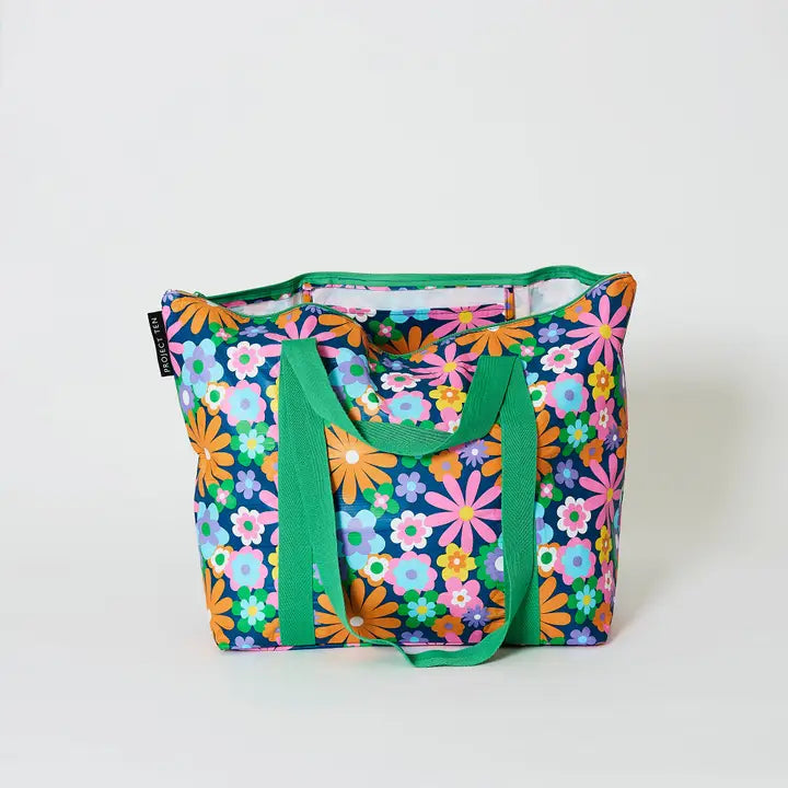 Zip Medium Tote: Pop Floral