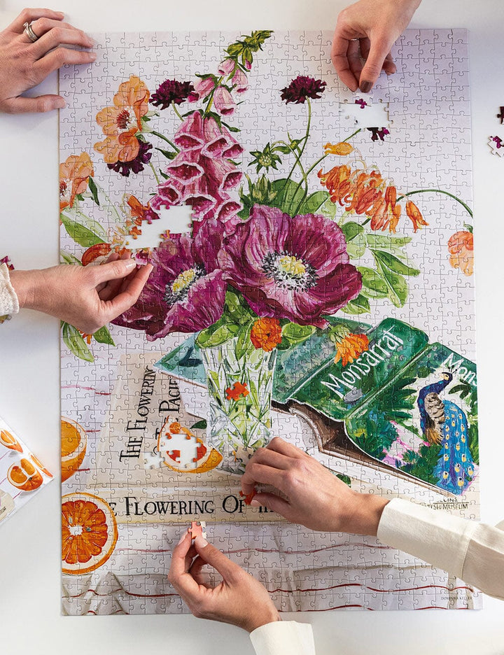 Bespoke Poppies & Foxglove Puzzle