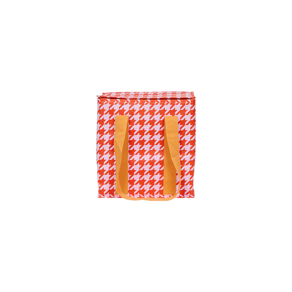 Insulated Tote: Houndstooth