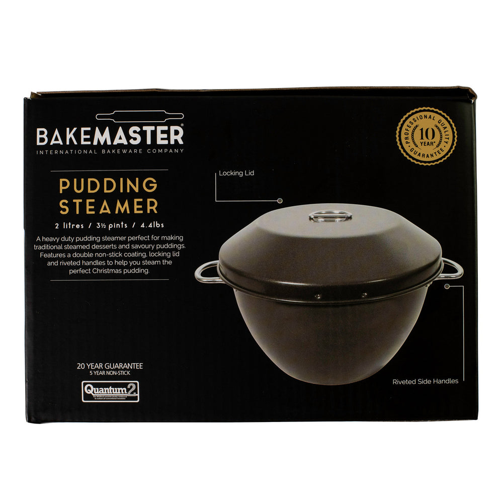 Bakemaster pudding steamer packaging on a white background