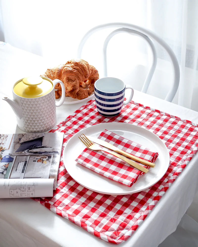 Banjo & Co Red Gingham Placemat