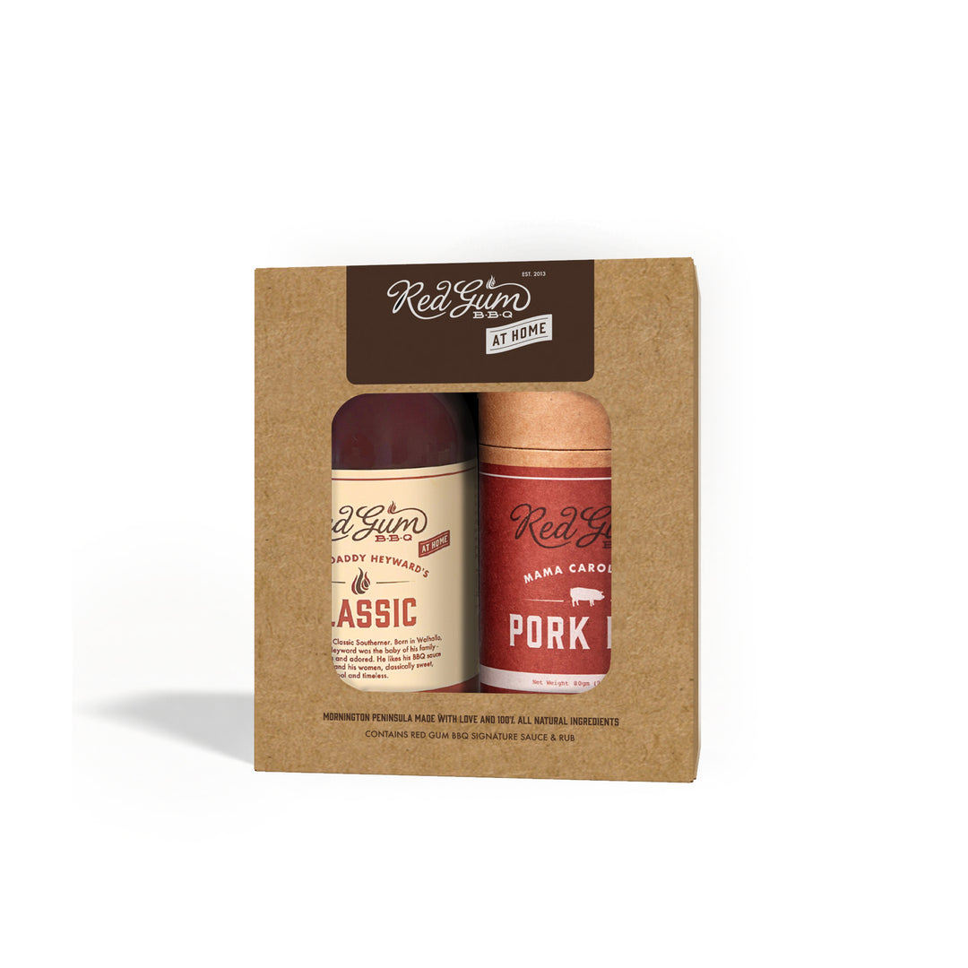 Red Gum BBQ Gift Pack: Small Classic Sauce + Pork Rub