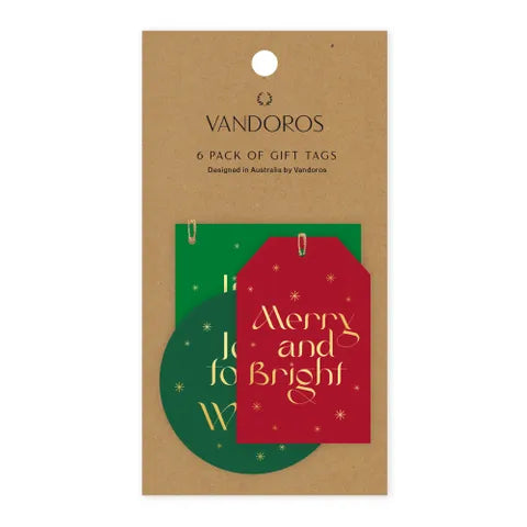 Red & Green Christmas Gift Tags