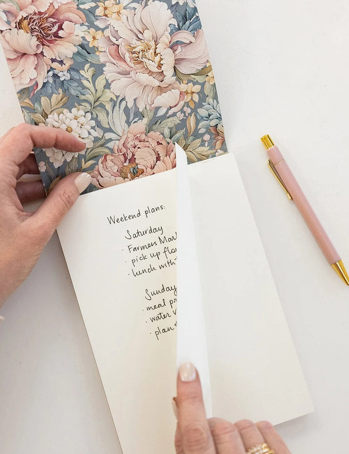 Regency Blooms Notepad Desktop Jotter