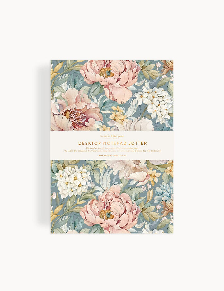 Regency Blooms Notepad Desktop Jotter