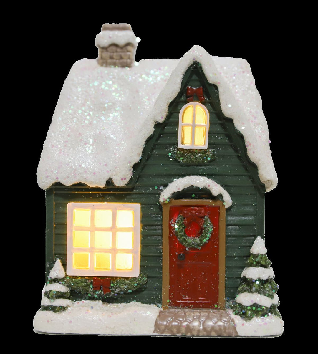 Resin Light-Up Village with Cottage