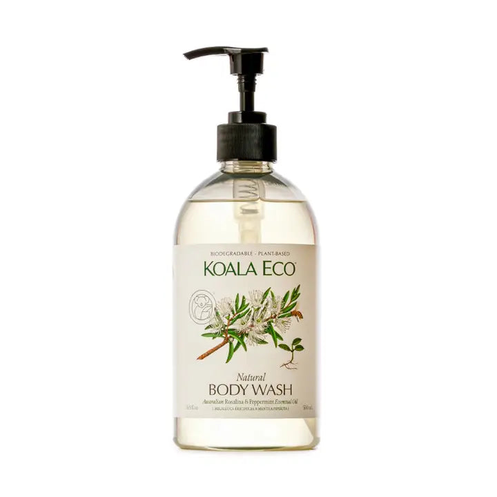 Koala Eco natural body wash bottle on a white background
