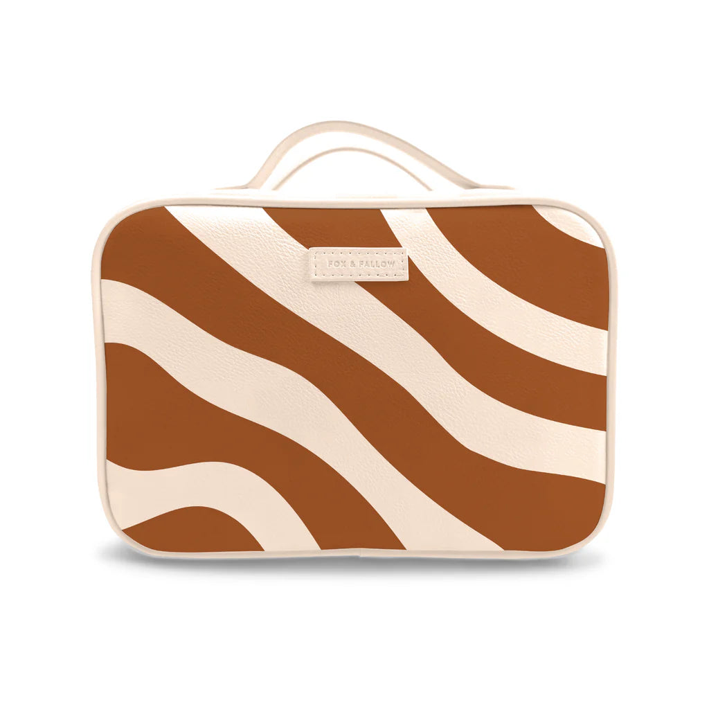 Cosmetic Bag: Rust Swirl