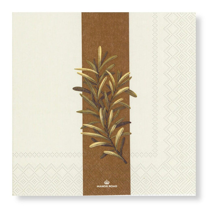 Rustic Rosemary Dinner Napkins