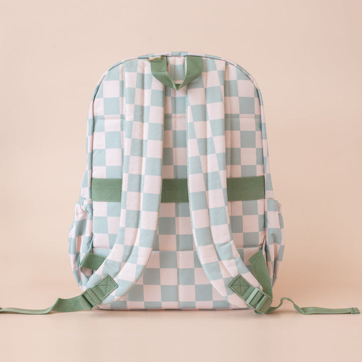 Fox & Fallow Sage Check Backpack