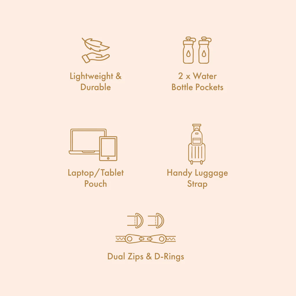 Fox & Fallow Sage Check Backpack