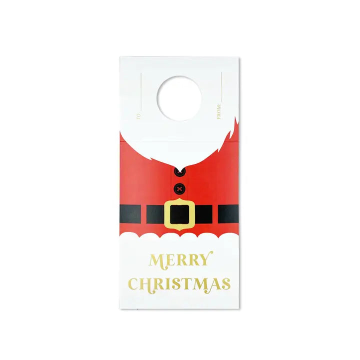 Wine Bottle Christmas Gift Tag - Pack of 2