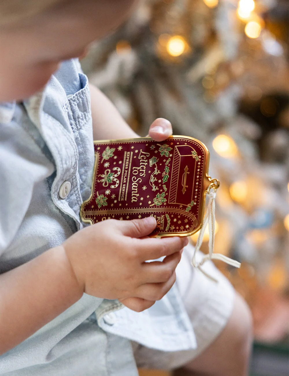 Bespoke Santa's Mailbox Enamel Ornament