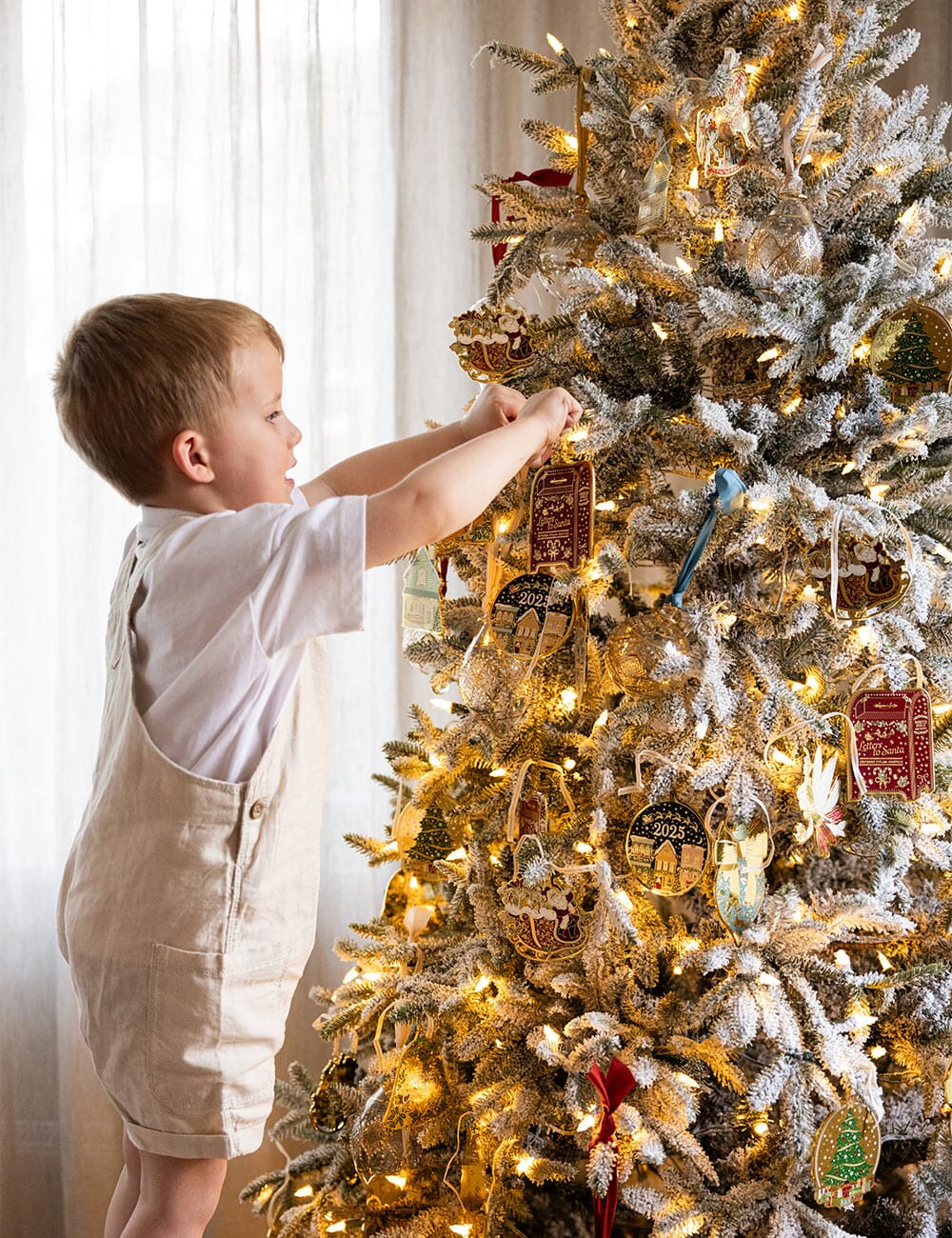 Bespoke Santa's Mailbox Enamel Ornament