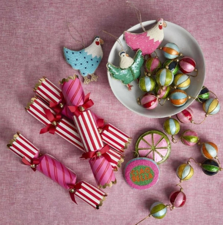 Pink Hen Ornament