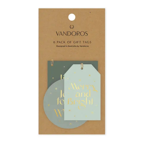 Slate Green Christmas Gift Tags