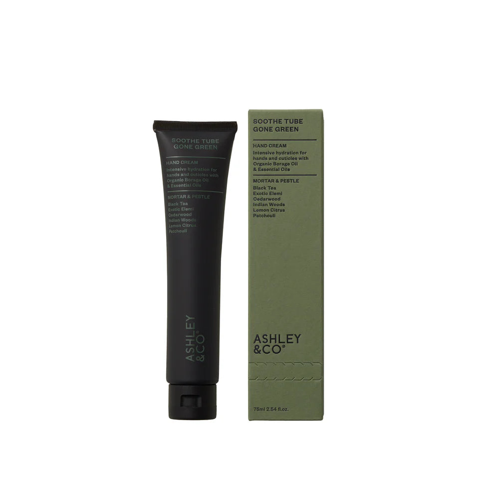Hand cream tube and packaging with &